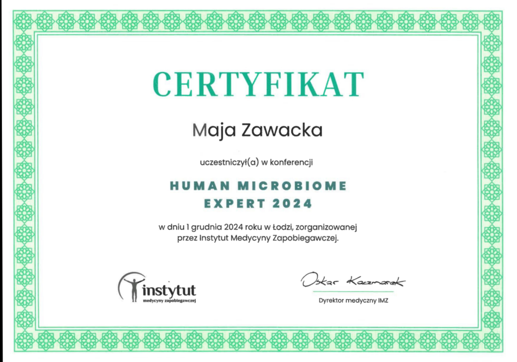 maja zawacka certyfikat 01